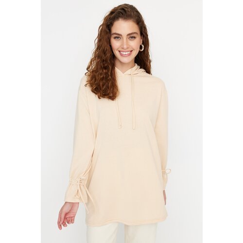 Trendyol Sweatshirt - Beige - Regular fit Slike