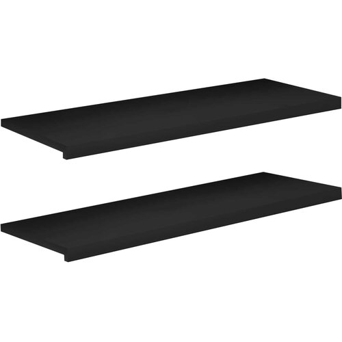  Prozorske klupice 2 kom. Crna 120 x 40 x 2 cm Čvrsto drvo bukve Slike