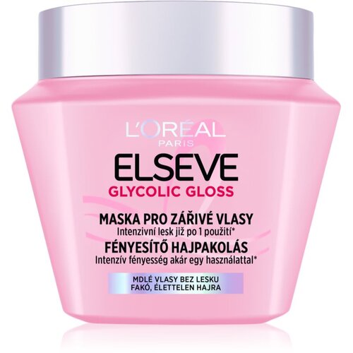 L´Oréal Paris Elseve Glycolic Gloss maska za lase za ble&scaron;čeč sijaj 300 ml Cene