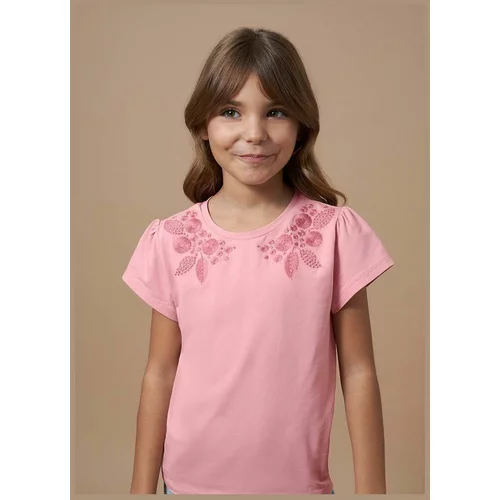 Mayoral Otroška kratka majica roza barva