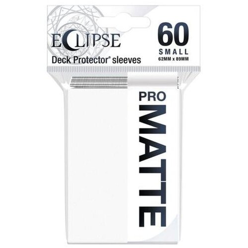Ultra PRO Matte Eclipse Small Desk Protector Sleeves 60 - Arctic White Cene