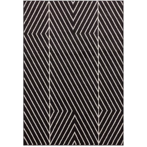 Asiatic Carpets Črna/bela preproga 80x150 cm Muse –