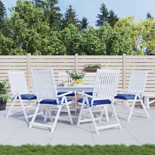  Jastuci za stolice 6 kom plavi 40 x 40 x 7 cm od tkanine Oxford Cijene