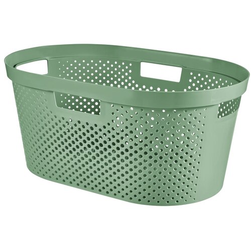 Curver Zelen koš za perilo Infinity Hamper, 40 l Cene