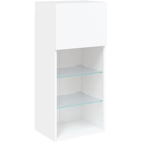  ormarići s LED svjetlima 2 kom bijeli 40,5x30x90 cm Slike