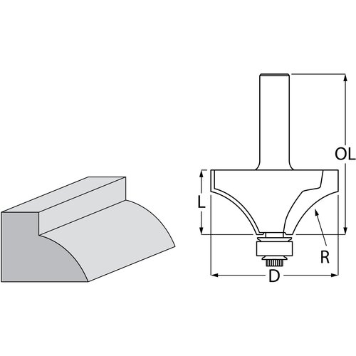 Makita okrugla glodalica sa ležajem D-48424 Cene