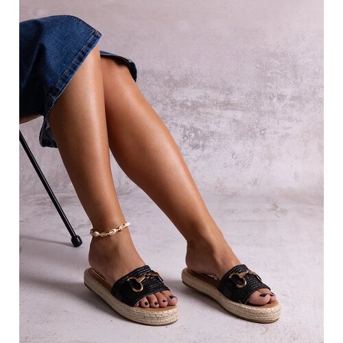 D/CEO Black sandals on a block heel Millo Cene