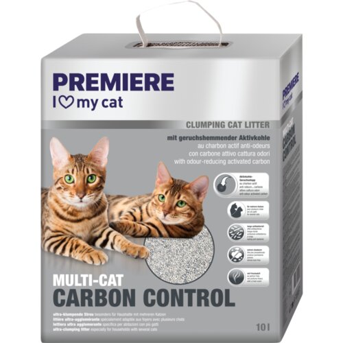 Premiere pijesak za mačke Multi-Cat Carbon control 10 l Cene