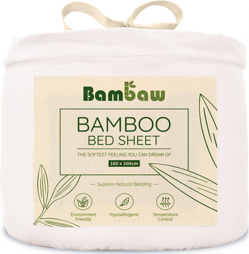 Bambaw rjuha iz bambusa 160 x 200 cm - white Cene