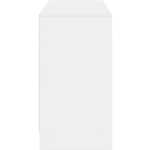  Stol s ladicama Bijelo 100 x 40 x 75 cm Konstruirano drvo Slike