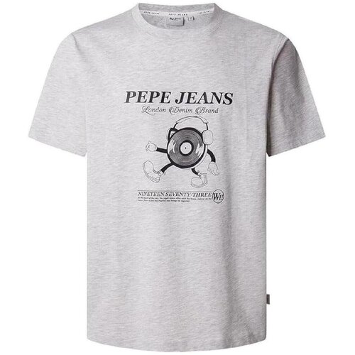 PepeJeans Majice s kratkimi rokavi PM509751 913 Siva Cene