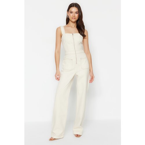 Trendyol Jumpsuit - Ecru - Relaxed fit Slike