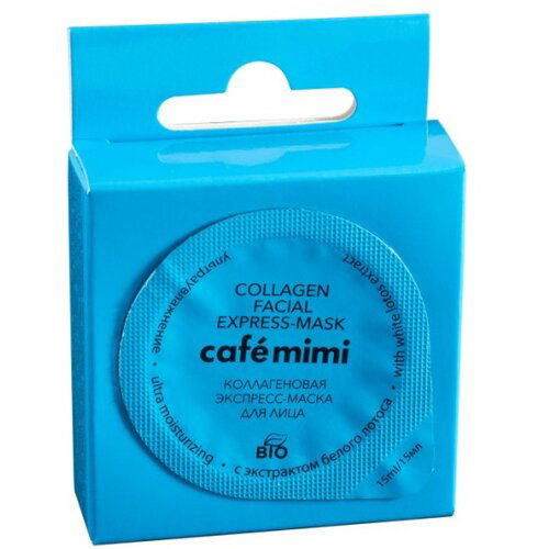 CafeMimi ekspres maska za lice sa kolagenom - ekstrakt belog lotusa | CAFÉ mimi Cene