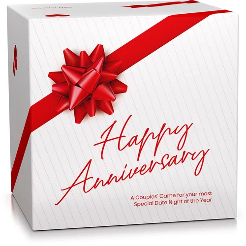 Spielehelden Happy Anniversary, kartaška igra za parove, 280 pitanja, poklon kutija, na engleskom jeziku