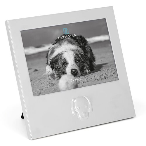 Zilverstad hund 15x10 metall portrait 6916231 Slike