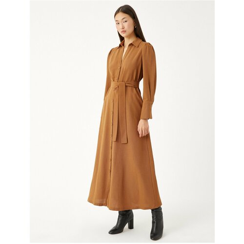 Koton Dress - Brown - Shirt dress Slike