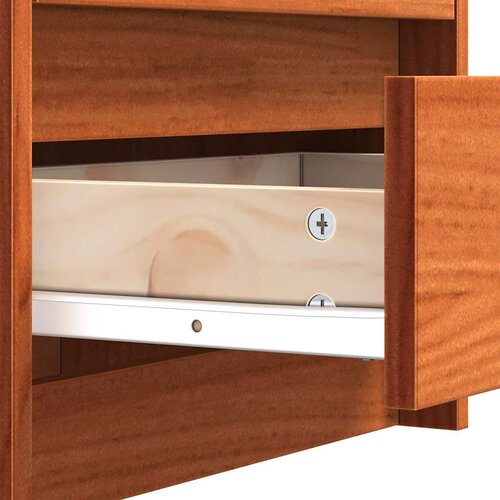  Noćni ormarići 2 pcs Vosak smeđa 40 x 30.5 x 35.5 cm Borovina Slike