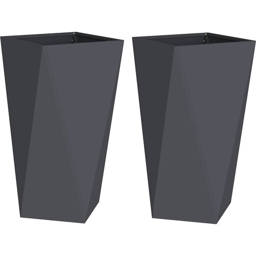  Sadilica 2 pcs Antracit 40 x 40 x 75 cm Čelik Slike