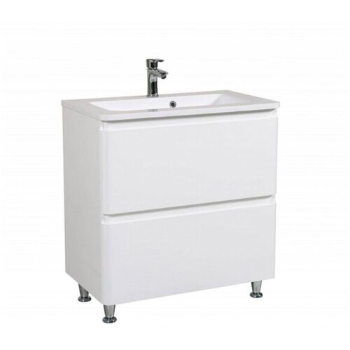 Aqua rodos talna omarica z umivalnikom Akcent 80 AKC80TB(r), bela Slike