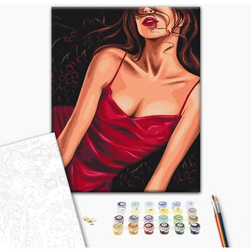  Slika za samostalno slikanje - Seductive red 40x50 Cene