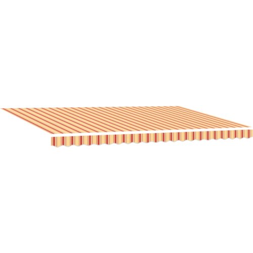 vidaXL Ručno uvlačiva tenda s LED žutom i narančastom 500x350 cm Cene
