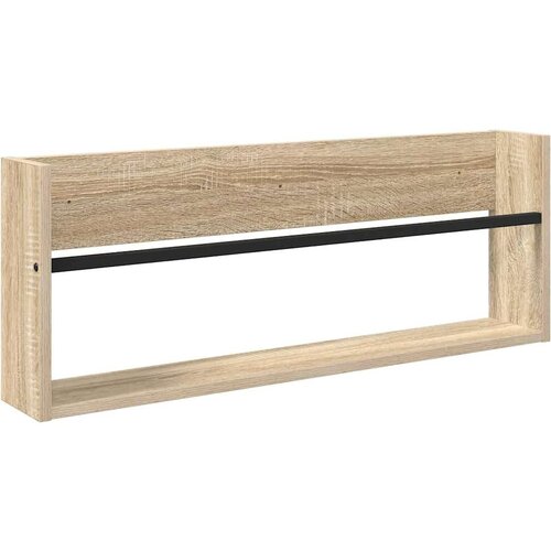  Polica za časopise s policom Zidne Sonoma hrast 80 x 12 x 30 cm Slike