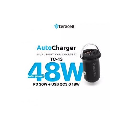 Teracell evolution TC-13 48W dual auto punjač sa lightning kablom Slike