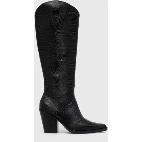 Aldo Kožne čizme Nevada za žene, boja: crna, s debelom potpeticom, 13472512.Nevada