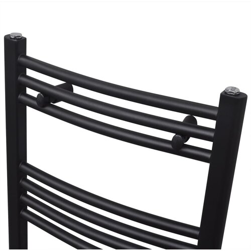  Crni kupaonski radijator za centralno grijanje zaobljeni 500 x 1160 mm Slike