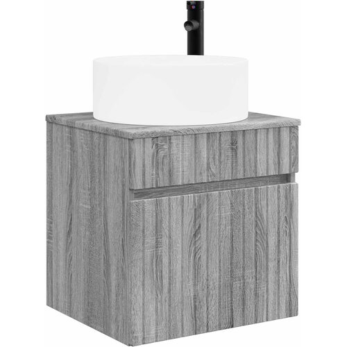 vidaXL Visoka umivalnik s police Siva Sonoma 49 x 44,5 x 65,5 cm, (5000245487) Cene