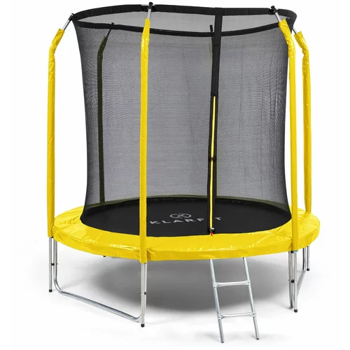 Klarfit Jumpstarter, trampolin, 2,5 m Ø, mreža, max 120 kg, površina za skakanje 195 cm Ø