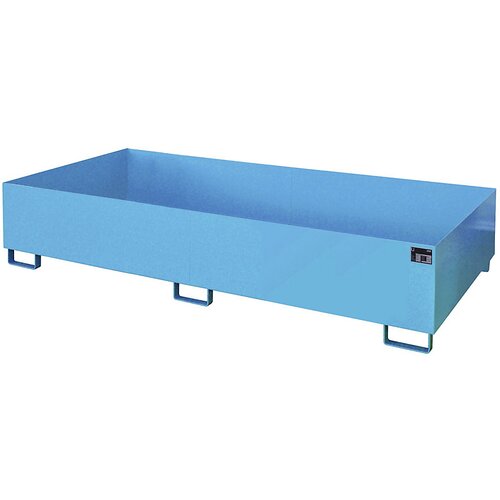 eurokraft pro regalna talna kadica, prestrezna prostornina 1000 l, dxšxv 2650 x 1300 x 435 mm, brez mrežaste rešetke, modro lakirana Cene