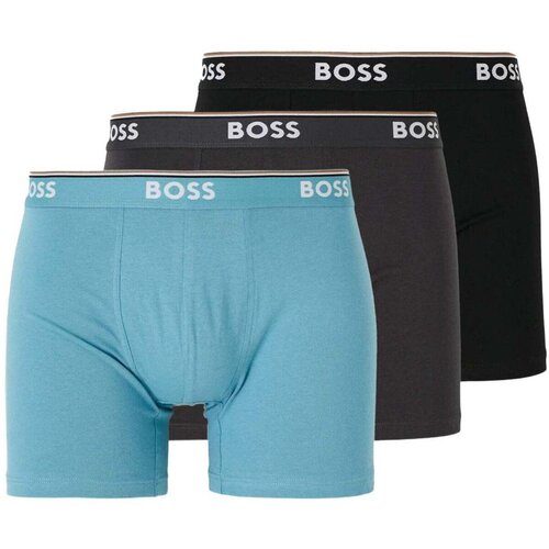 Boss Cotton Stretch 3 Pack Boxer Briefs Black/Blue/Dark Grey Vi&amp;scaron;ebojna Slike