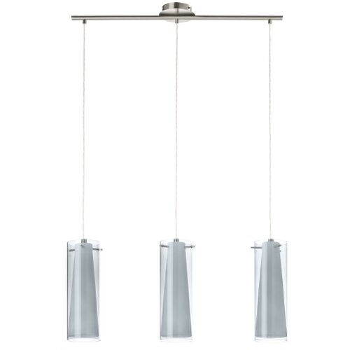 Eglo pinto nero 3, e27, 3x60w, n-mat/crna-trasp./bela Slike