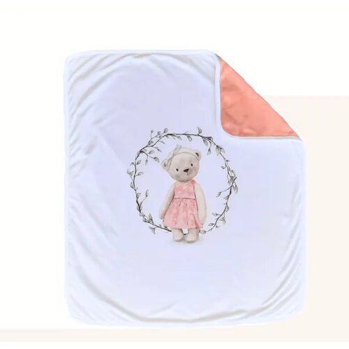 JUSTKIDDIN baby textil prekrivač &amp;quot;retro mede&amp;quot;, 80x90 Slike