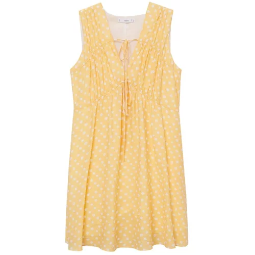 Mango Ljetna haljina 'Mina' žuta / bijela