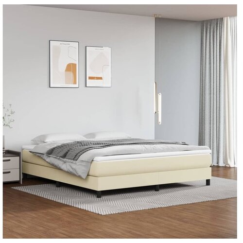  Okvir za krevet krem 180x200 cm od umjetne kože Cene