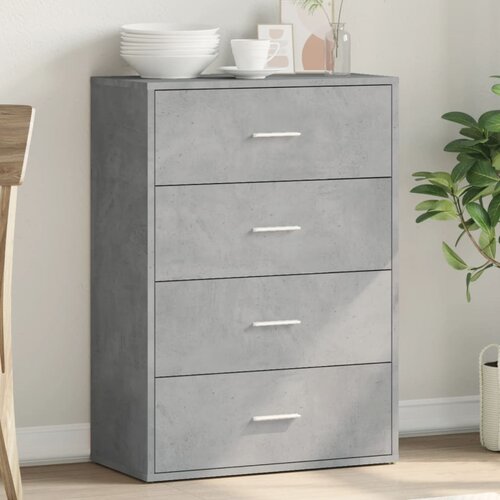 VidaXL Komoda siva boja betona 60x31x84 cm od konstruiranog drva Slike