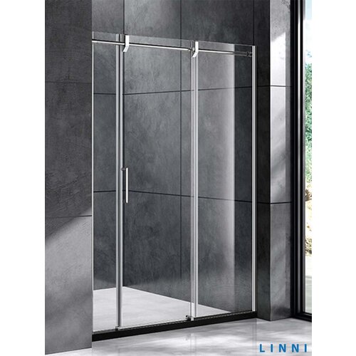Linni Tu&scaron; paravan Elegance srebrni ram 200x200cm providno staklo Cene