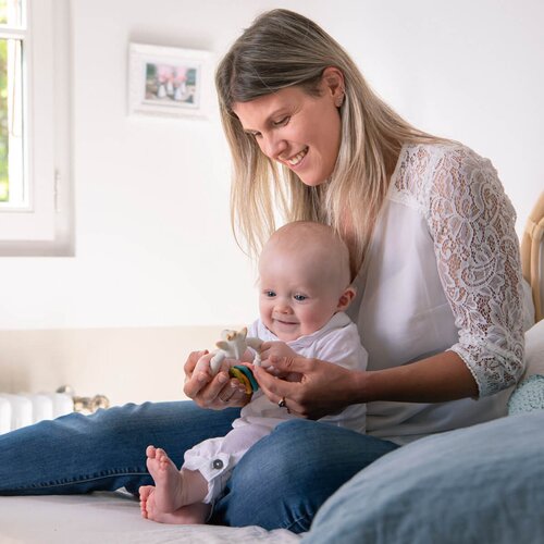 Sophie La Girafe Vulli So&amp;#039;Pure grickalica za bebe Ring 3m+ 1 kom Slike