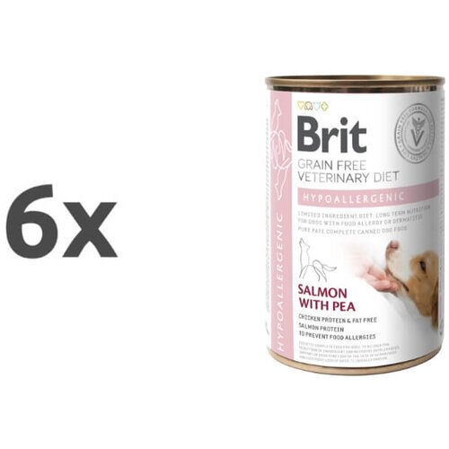 Brit veterinary diet Brit GF Veterinarska dieta za pse Hypoallergenic, losos - 400g 6 x 400 g Cene
