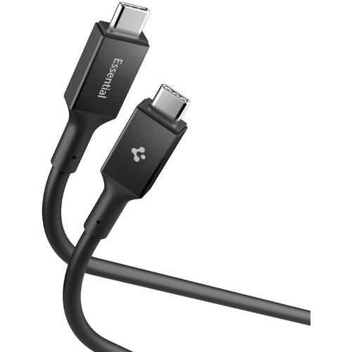 Spigen ESSENTIAL USB-C KABEL DO 240 W ZA TELEFONE IN PRENOSNIKE 120 CM ČRNEGA OBLIKOVALCA, (5000259840) Slike