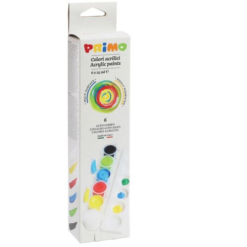 Boja TEMPERA AKRILNA 25ML U ČA&Scaron;I 6 PLUS PALETA PRIMO 408TA6 BLISTER Cijene