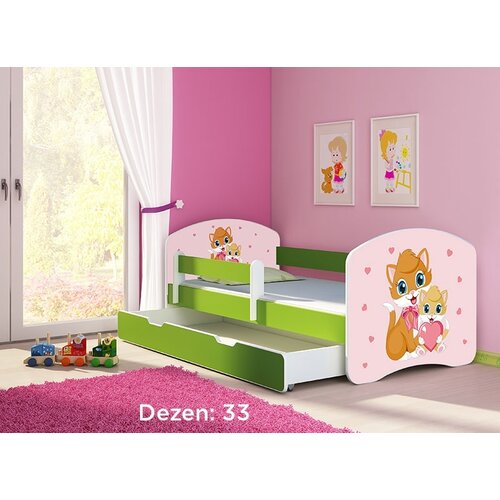 ACMA Krevet za decu Green sa fiokom 140x70 2 33 Cene