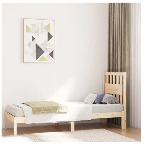  Posteljni okvir iz trdne borovine 75x190 cm 2FT6 Cene