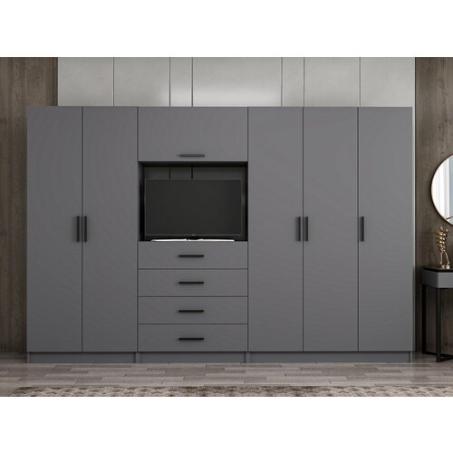 Hanah home ormar Kale 225x210x52cm Antracit Cene