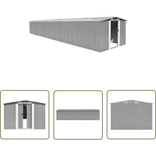  The Living Store Vrtna lopa siva 257x779x181 cm pocinkano jeklo - Vrtna Lopa, (21745173) Cene