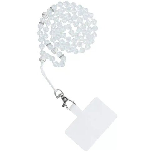  Obesek za telefon CRYSTAL DIAMOND / dolžina vrvice 74cm (37cm v zanki) / okoli vratu bel Slike