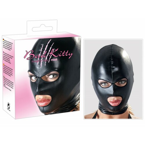 Orion Bad Kitty crna fantomka maska za celo lice sa otvorima BADKIT0161 Slike