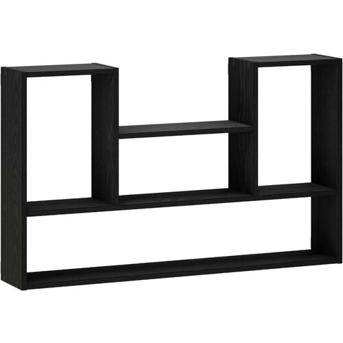  Polica na zidu Crna 100 x 17 x 60 cm Konstruirano drvo Cijene